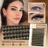 Astra Lash Clusters Kit, D Curly 10-18mm Wispy Individual Lashes
