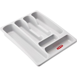 Curver 05759-099-01 Cutlery Box Medium Light Grey, Light Grey, 35 x 25 x 10 cm