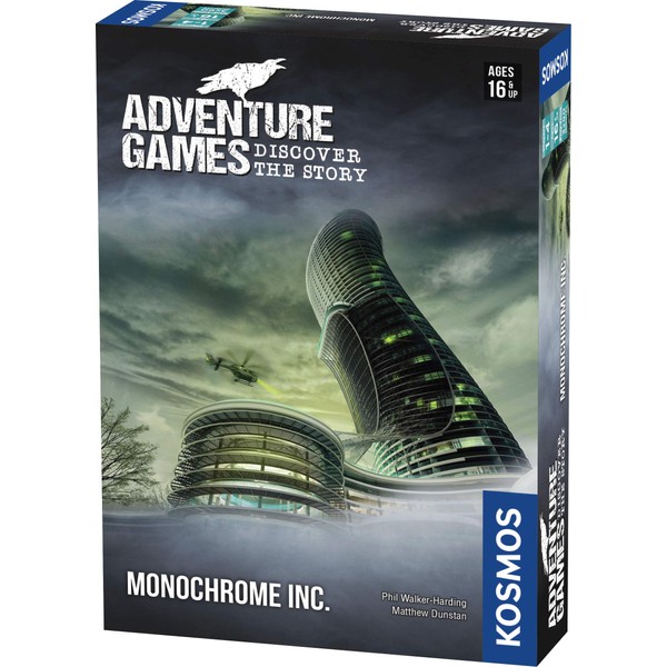 Adventure Games: Monochrome, Inc. - A Kosmos Game from Thames & Kosmos | Collaborative, Replayable Storytelling Gaming Experience for 1 to 4 Players Ages 16+