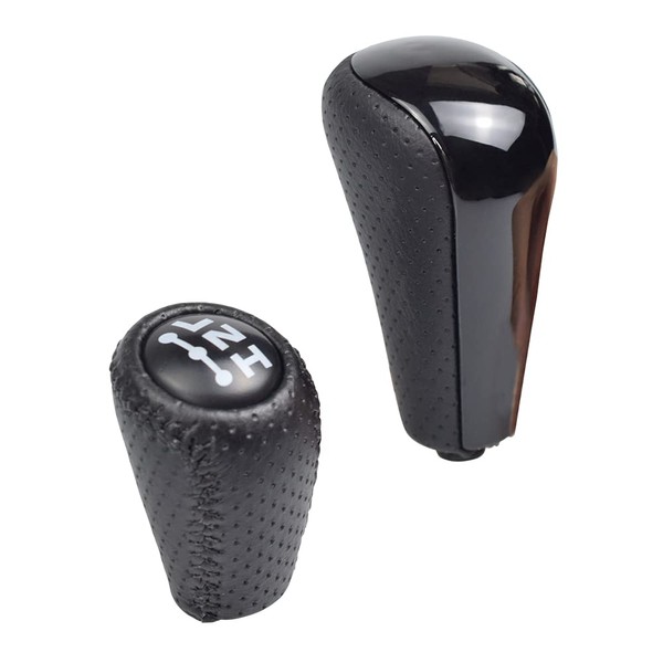 Hacreyatu 2PCS Automatic Gear Shift Knob +Transfer Case Fit for