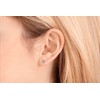 14K Yellow Gold Moissanite Round Cut Stud Earrings | 5.0mm