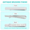 kilofly Men's Tie Clip Hidden Message "LOVE YOU, DAD" Silver