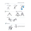Rok Hardware Duo Flap Lid Support Stay Folding Arm with