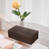 Wooden Lockable Cash Box with 20 PCS Banknotes Top-Insert Holders,