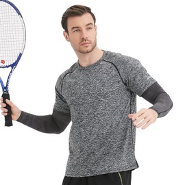 Hidizat Arm Sleeves for Men Compression Cooling Sleeve for Football baseball Volleyball UV Sun Protection Arm Cover (Camouflage black, S)