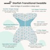 GROWNSY Transitional Swaddle Sleep Sack 6-12 Months,Starfish Design Baby Swaddle