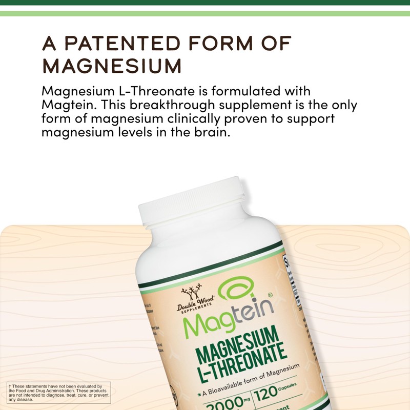 Magnesium L Threonate, Magtein - NSF Certified - Sleep and
