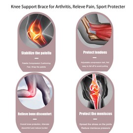 SONGQEE Patella Tendon Knee Strap for Women, Breathable Knee Support Brace Compression Knee Sleeve Support for Arthritis, Joint Pain, Jumper, Squats, Running, Kneepads for Sport Protecter