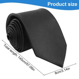 LuLiyLdJ Ties for men, tie black, black tie men, tie 8 cm for men, classic tie for office or festive events, 1 piece, beige