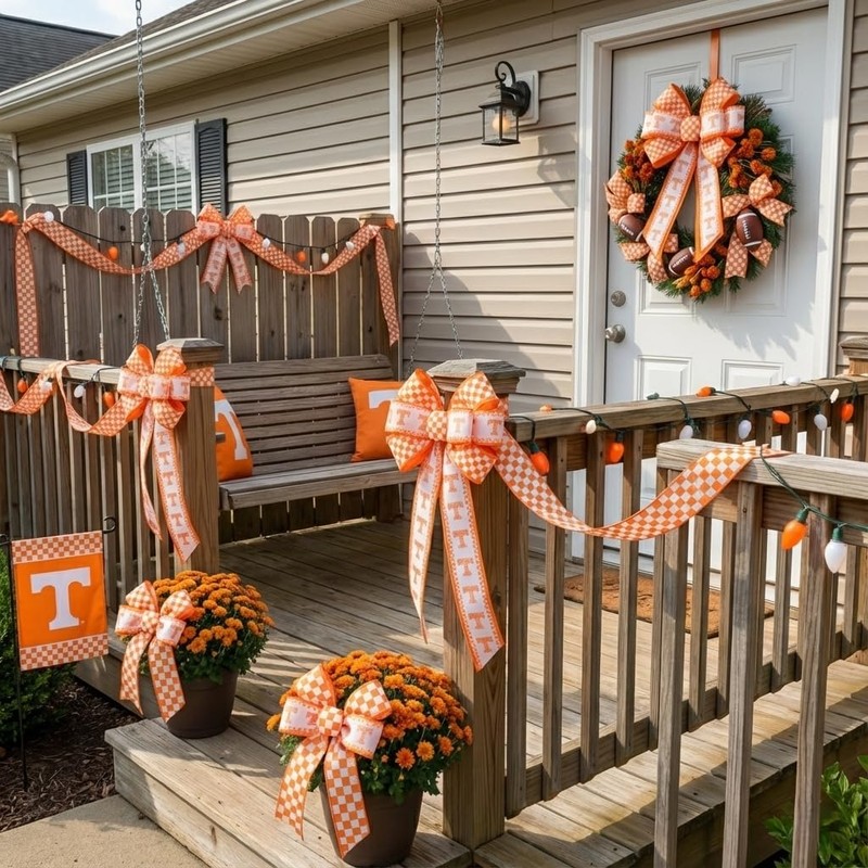 Tennessee Vols Ribbon Football Ribbons for Crafts 2.5''