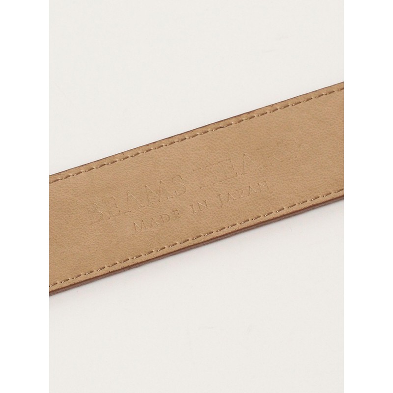 Beams Heart 415200479941988 Men's Leather Belt, 13.1 inches (331 mm),