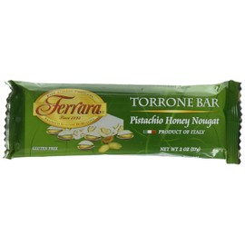 Ferrara Italian Torreon Honey Nougat Candy, Pistachio, 2 Ounce (Pack of 12)