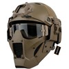 Tactical Fast Helmet Air Gun Steel Mesh Protective Mask and
