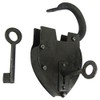 Treasure Gurus Unique Large Heart Shaped Railroad Padlock w/Keys