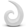 FeinKnick Stylish Ceramic Sculpture – Modern Decoration in White to