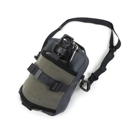 CIE GRID-3 SHOULDER BAG-04 Black, Lightweight, Waterproof Material, Made in Japan, Bottle Holder, Shoulder Bag, Cordura for Men and Women