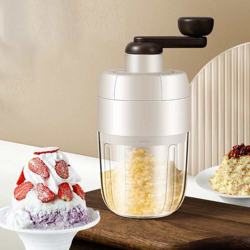 Manual Shaved Ice Shaver Snow Cone Machine Labor Saving Small