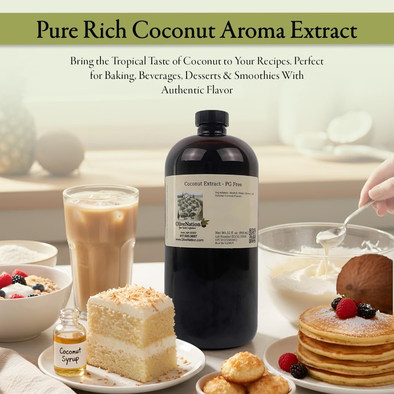 Natural Coconut Extract - Clear Water Soluble Flavoring from Natural
