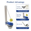 Goddessmoon Toilet Flush Valve Repair Kit, Includes Float Ball, Flapper,