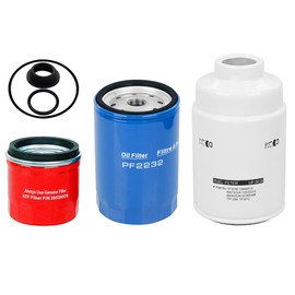 PF2232 29539579 TP3018 Fuel/Oil/Transmission Filters Kit Fits for 2001-2016 Chevy Silverado/GMC Sierra 2500 3500 HD Replace TP3012 12664429 12633243 88917036 12677108