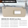 Right Passenger Side Sun Visor for 2010-2023 Toyota 4Runner Beige