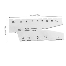 29 Degree Screw Thread Gauge Stainless Steel Grinding Gage Inspection Measuring Tool