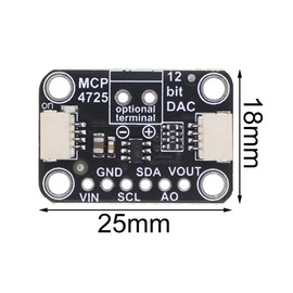 MCP4725 12Bit DAC Converter Module, DC 2.7V - 5.5V I2C DAC Development Board Digital Analog DAC Module with EEPROM Memory