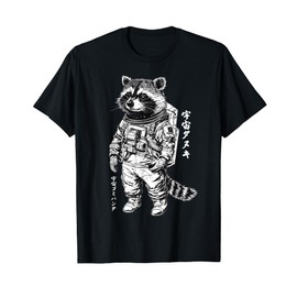 Space Raccoon Astronaut - Japanese Streetwear Style T-Shirt