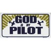 LP - 245 God is My Pilot License Plate -