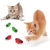 Kinberry 4pcs Mini Robot Beetle Cat Toy - Electric Glowing