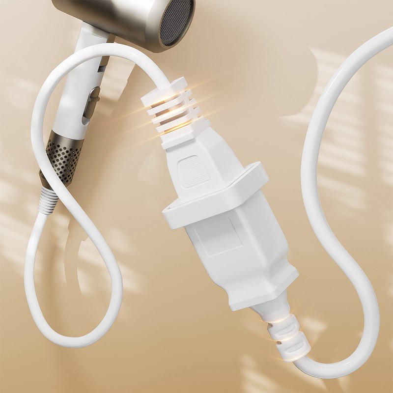 BolAAzuL Cable De Extensión De Alimentación De 2 Clavijas De