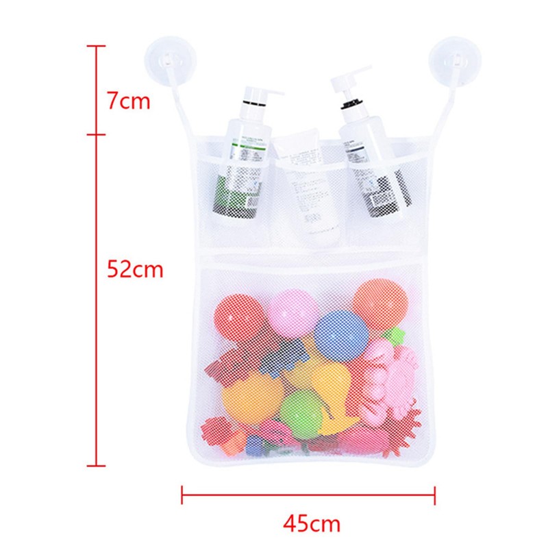 POFET 2PCS Bath Plaything Storage Organizer, Large Capacity Bath Net