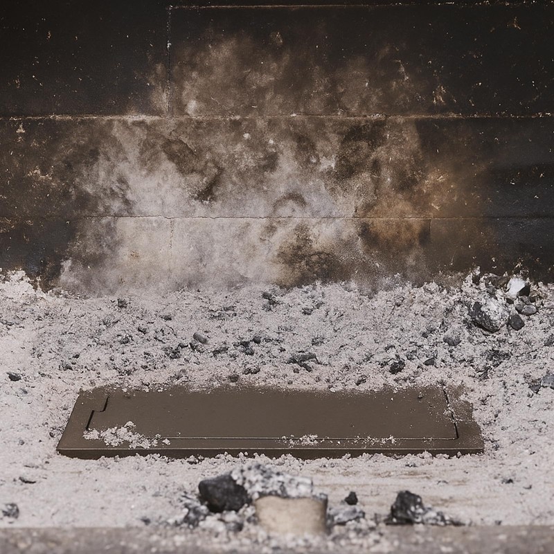 Glosaie Fireplace Ash Dump Door, Fireplace Cover for Ash Cleanup,