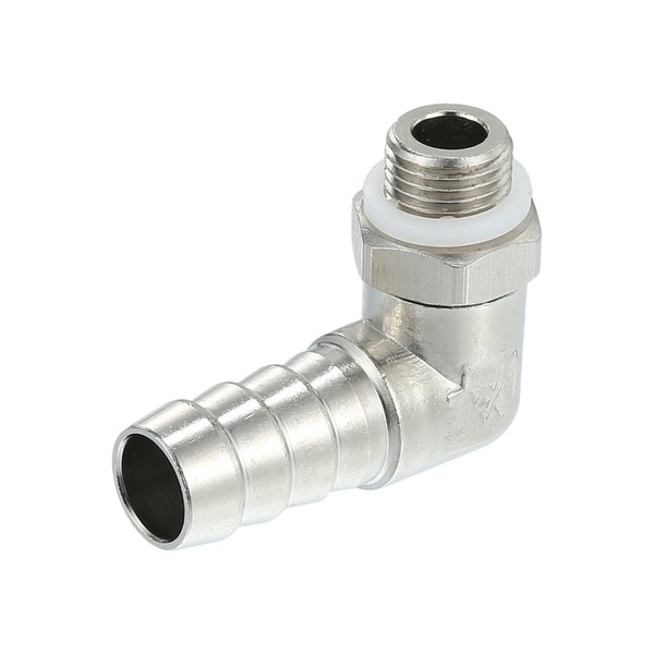 Motoforti Universal Car 90 Degree Brass Fitting Hose Adapter, Hose