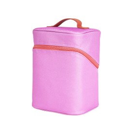 Erin Condren Tall Organizer Case, Stylish Orchid Multi-Purpose Travel Case, Removable Dividers and Sturdy Vegan Leather Handle, Carry Toiletries, Makeup, Jewelry and More