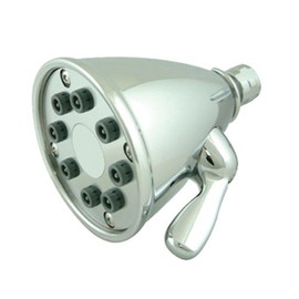 Whitehaus WH139-POCH Showerhaus 4 3/4-Inch Round Showerhead with 8 Spray Jets, Solid Brass Construction with Adjustable Ball Joint, Polished Chrome