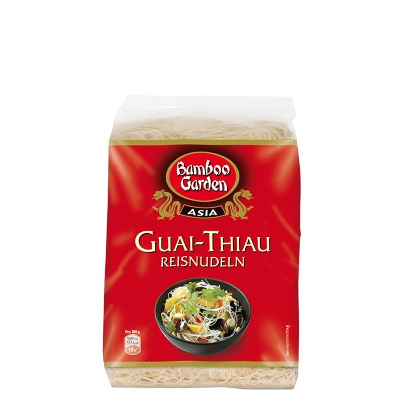 Bamboo Garden Reisnudeln Guai Thiau, 250 g (Verpackungsdesign kann abweichen)