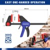 WORKPRO 150mm Ratchet Bar Clamp Set, 285mm Spreader, Quick Release
