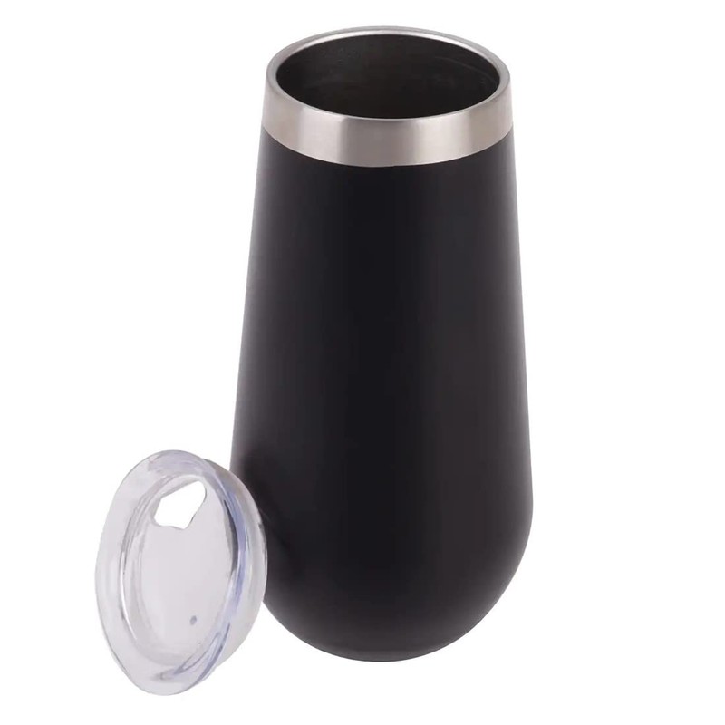 Oasis Stainless Steel Double Wall Insulated Champagne Flute 180Ml -