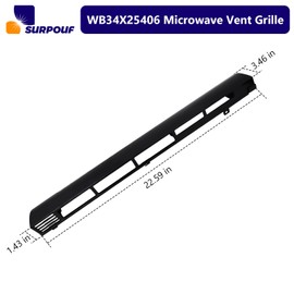 WB34X25406 wb34X25406 Microwave Vent Grille Compatible with GE， Replaces 4465386 AP6040821 PS11774030 EAP11774030