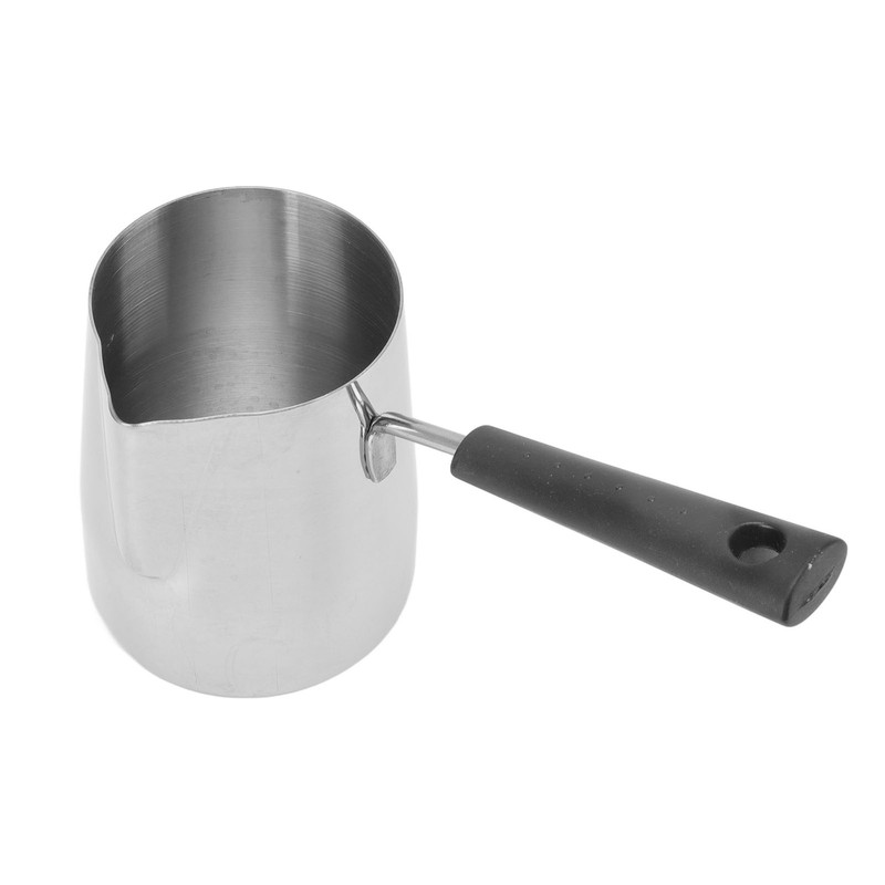 Long Handle Coffee Toroid Pitcher 304 Stainless Steel Rustproof Smoother