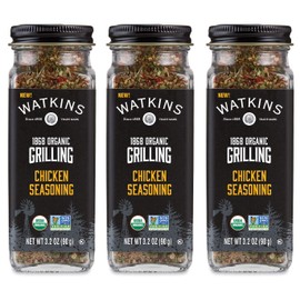 Watkins Organic Grilling Chicken Seasoning, 3.2 Oz, 3-Pack