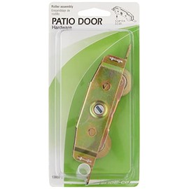 Slide-Co 13808-S Sliding Patio Door Roller Assembly, 1-1/4 inch Wheel Diameter, Steel Ball Bearing Wheels
