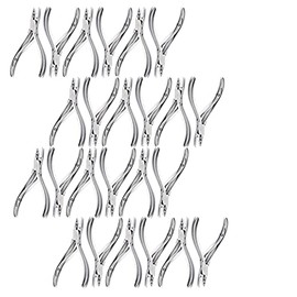 PRECISE CANADA 24 Pcs Multi-Function Professional Hair Extension Plier for Hair Remove Micro Rin DP-30