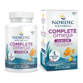 Nordic Naturals Omega Jr, Limón 90 Mini Geles Suaves 283 Mg