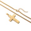 GLITTO Soccer Cross Necklace for Boys Men Stainless Steel Pendant