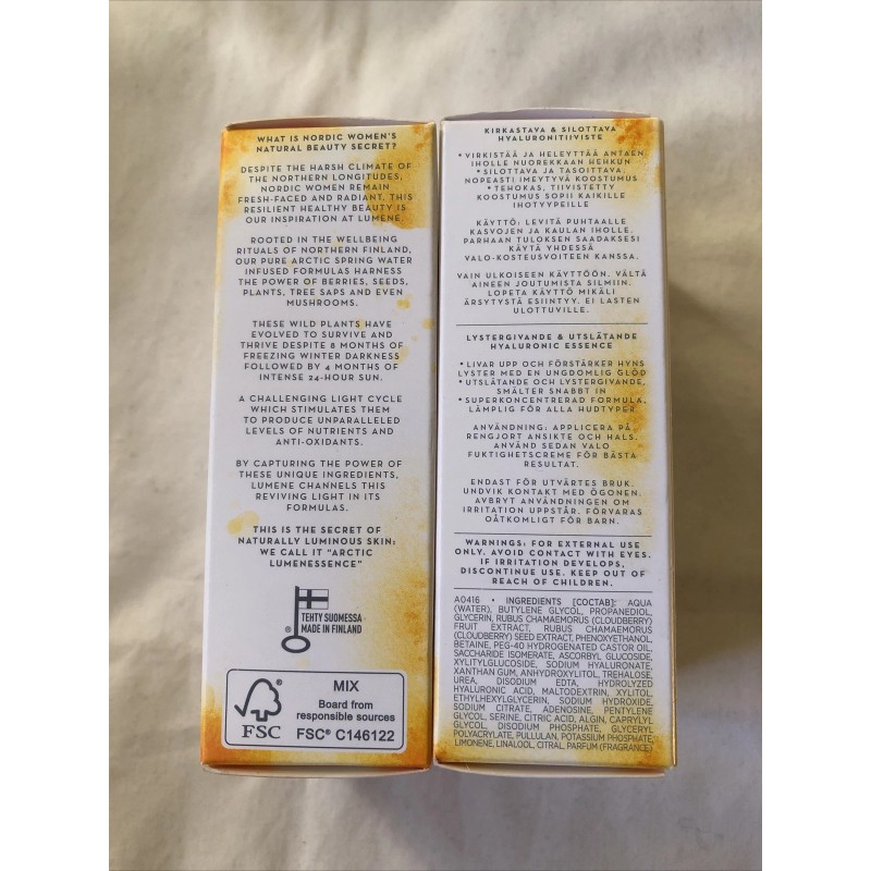 essence 2x Lumene Nordic-C Glow Boost Essence Serum 0.5 oz