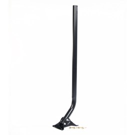 Antennas Direct ClearStream Universal Mast, 40-inch w/Hardware & Pivoting Base – All-Weather Powder-Coated Steel Pole & Base, Easy Install (Black)