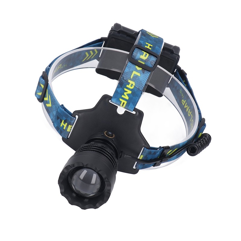 LED Rechargeable Headlight 3000LM 25W High Power Zoomable Headlamp for
