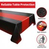 Preocea 6 Pack Black and Red Tablecloth Party Decorations, 137